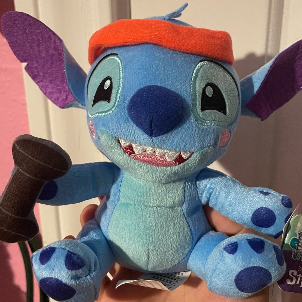Disney Blue and Purple Stitch Stuffed Animal